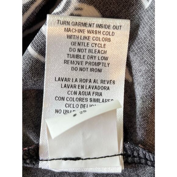 Signature by Robbie Bee Midi Dress Sz M Dark Floral Cowl Neck Sleeveless Stretch - Picture 11 of 11